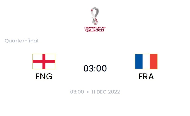 2022世足 英格蘭對法國 8強賽程、時間、勝率、Hami線上直播教學