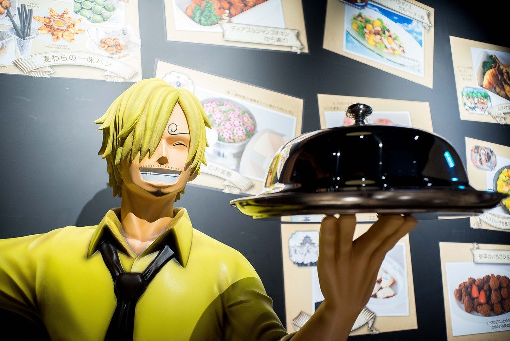 是[面白日本] 東京鐵塔海賊王展「香吉士的本大爺餐廳」，真的把 2D 角色變 3D 菜餚了！這篇文章的首圖