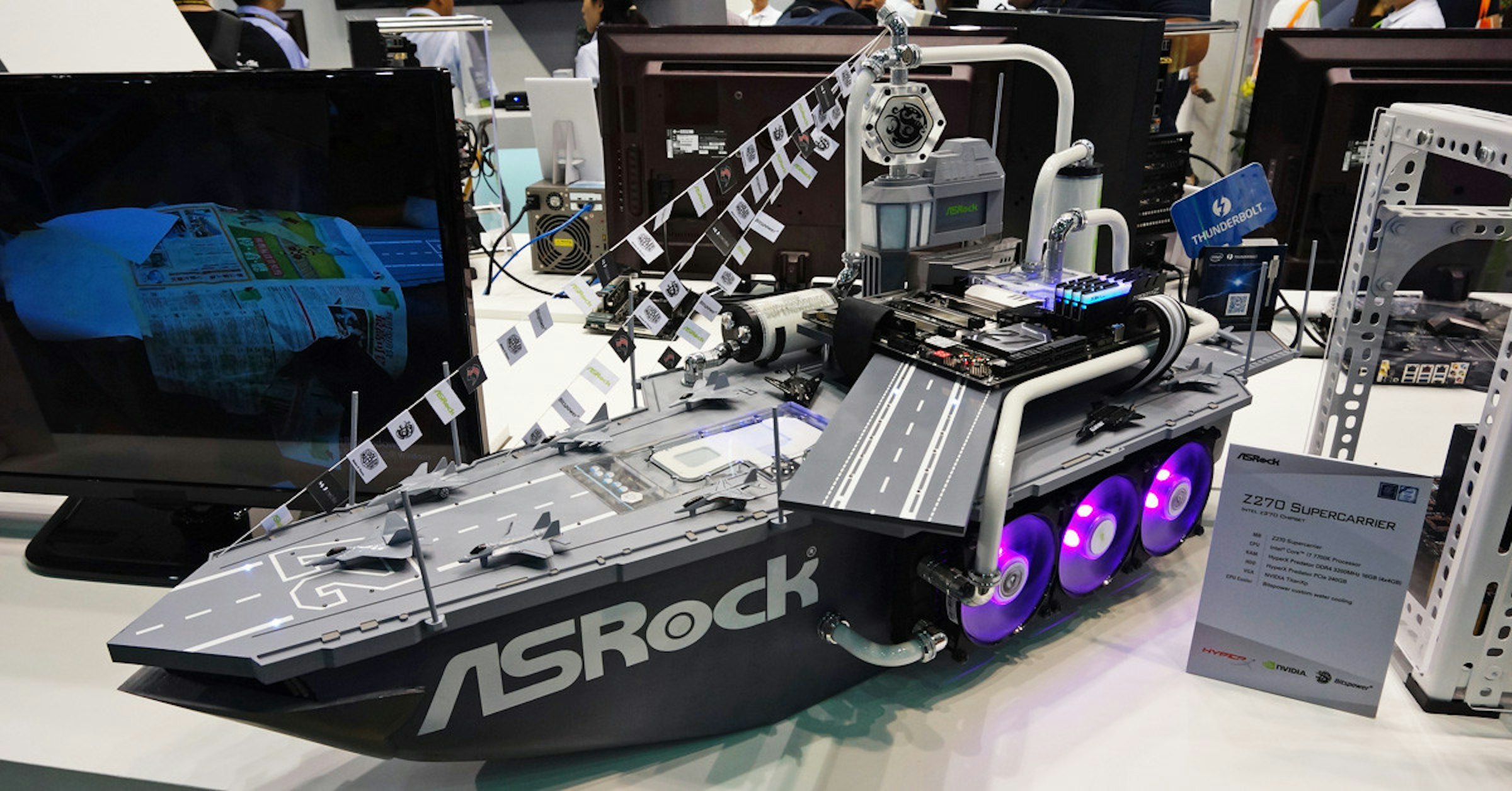 是Computex 2017：搭配ASRock的Z270 Carrier主機板的超帥戰艦電腦這篇文章的首圖