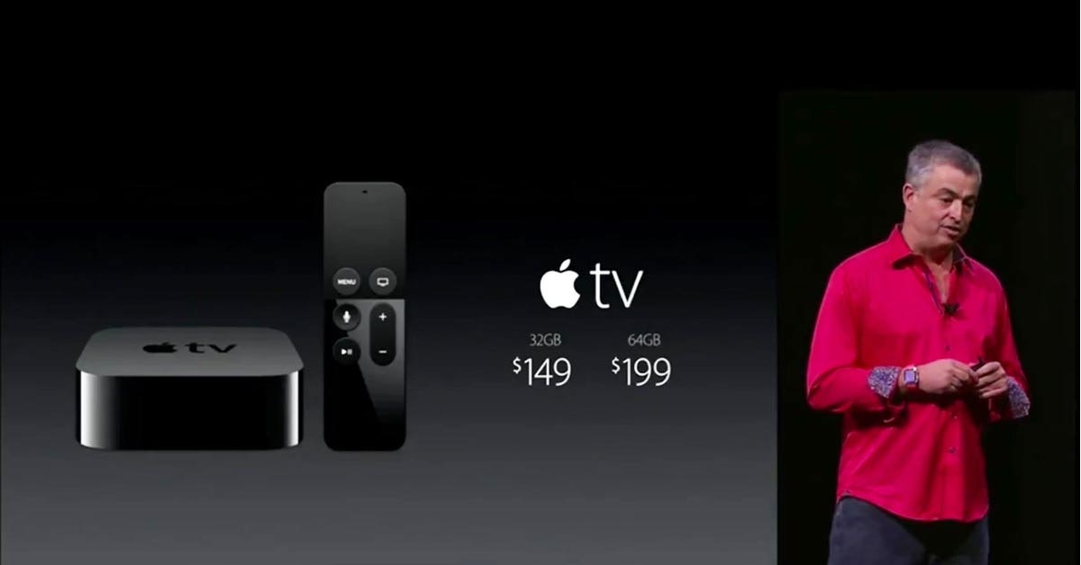 是第四代新Apple TV將於10下旬上市，採用tvOS並新增Siri和體感Remote Controller功能這篇文章的首圖