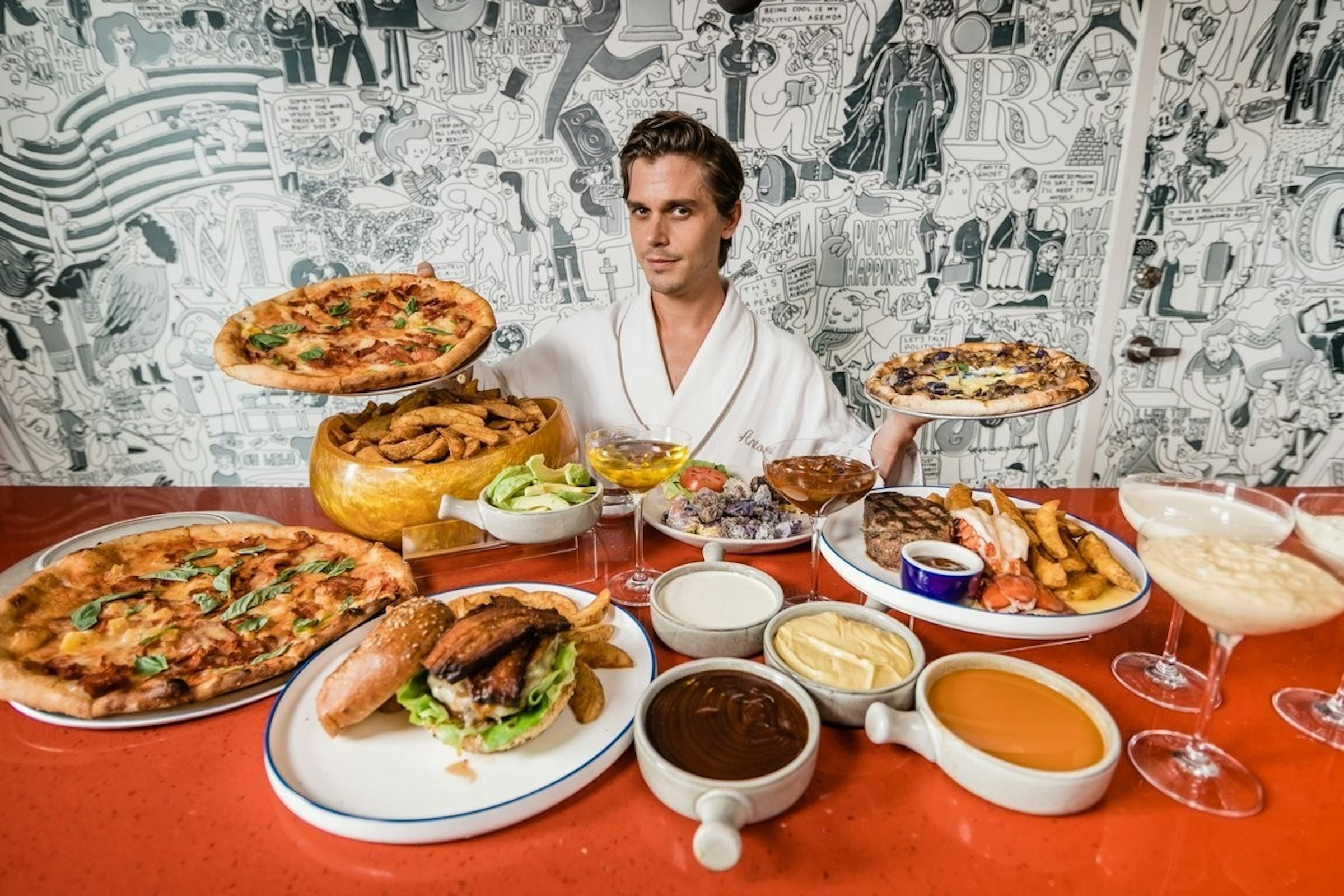 W Hotels, Hotel, W Washington D.C., Mukbang, Room service, Queer Eye, Fashion Show, Smörgåsbord, Food, Travel, dish, Dish, Food, Cuisine, Meal, Junk food, Lunch, Eating, Supper, Brunch, Fast food