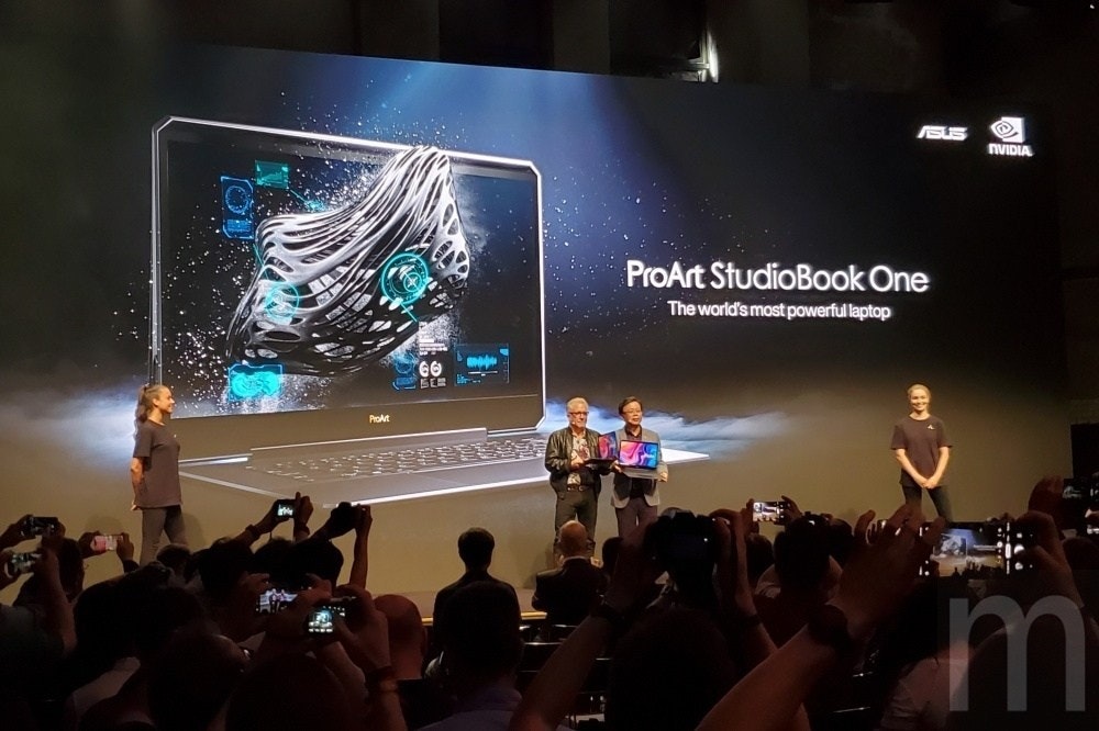 IFA 2019, , , Workstation, Asus, Nvidia, Display device, PNY Quadro RTX Card VCQRTX, ASUS StudioBook S W700G3P-AV037R, Concert, stage, Display device, Projection screen, Stage, Event, Crowd, Performance, Technology, Audience, Electronic device, Flat panel display
