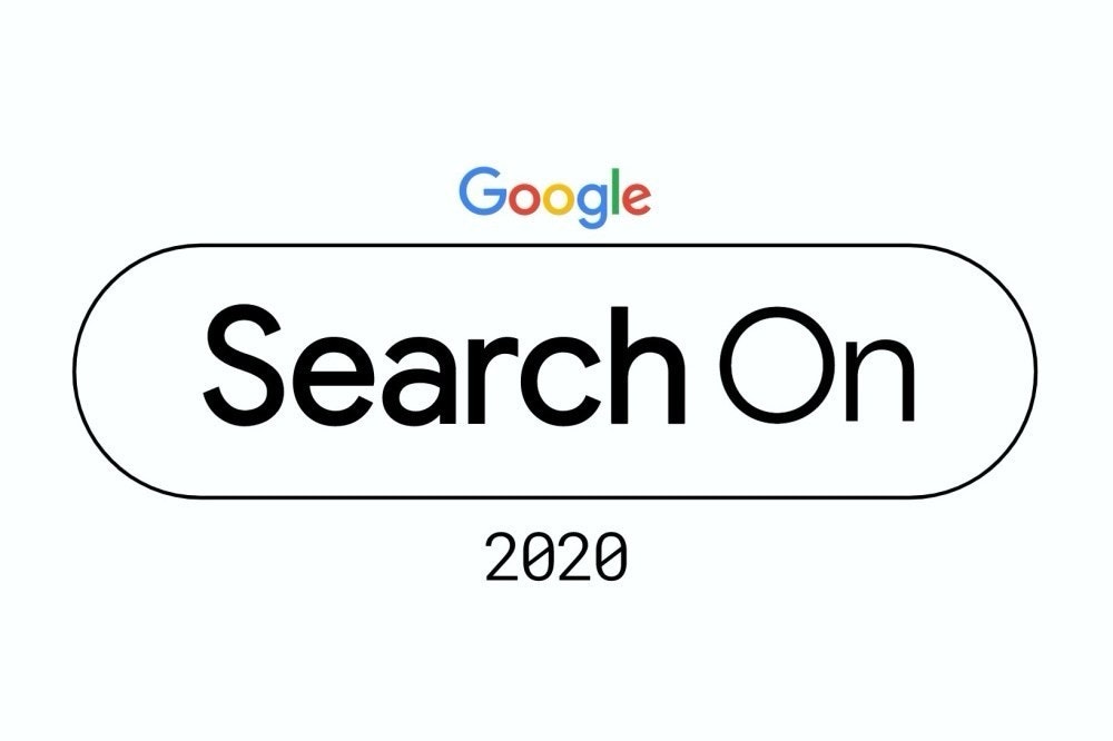 照片中提到了Google、Search On、2020，跟谷歌有關，包含了谷歌、搜索引擎、谷歌搜索、蜜蜂
