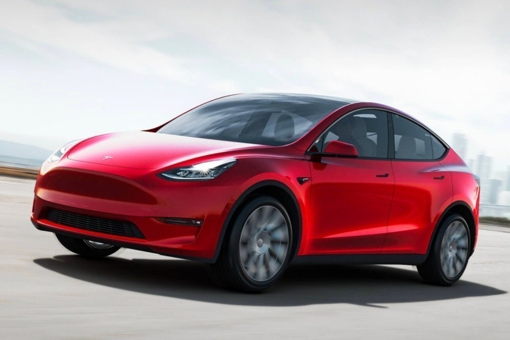 照片中包含了型號y、2020年特斯拉Model Y、特斯拉公司、汽車、運動型多功能車