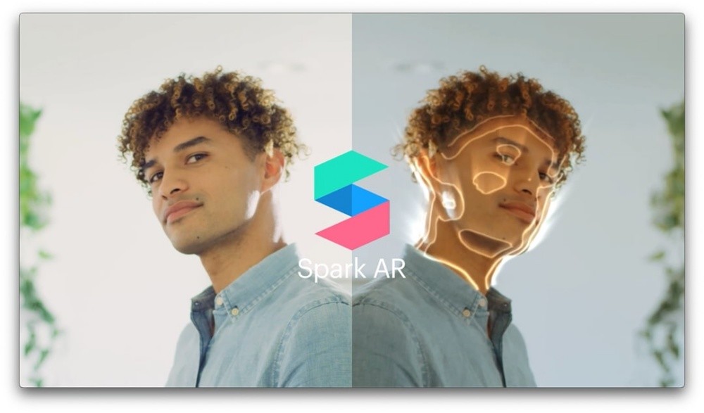 照片中提到了Spark AR，跟保管箱有關，包含了頭、增強現實、星火AR工作室、元界、馬克·扎克伯格