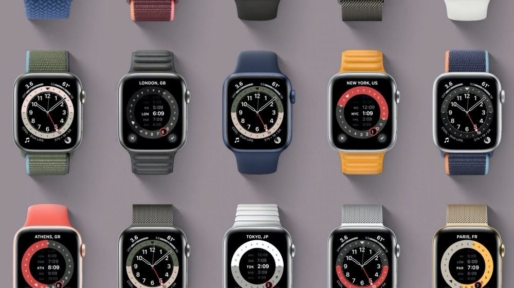 照片中提到了3,6、61、LONDON, GB，包含了蘋果手錶系列6錶帶、蘋果手錶SE、蘋果手錶系列6、蘋果手錶系列3、蘋果手錶系列4