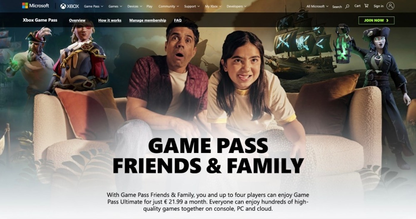 Microsoft Xbox Activity Go Pals and Relatives subscription prepare value announced to enable sharing for up to 5 people today (182157)