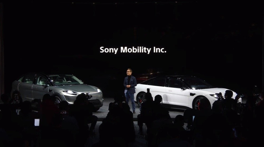 照片中提到了Sony Mobility Inc.，包含了索尼移動公司、消費電子展 2022、PlayStation VR、了索尼、索尼公司