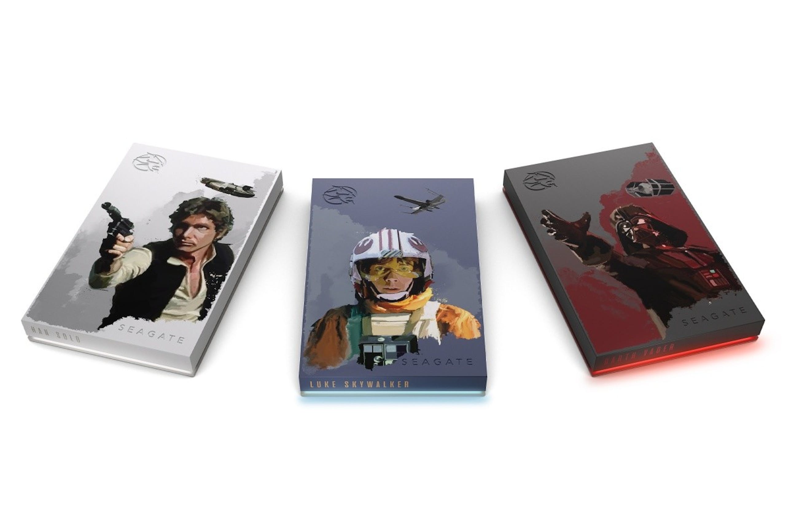 Seagate External Hard Drives ‘Luke Skywalker’, ‘Darth Vader’ and ‘Han Solo’ Firecuda Theme Released (185689) – Cool3c