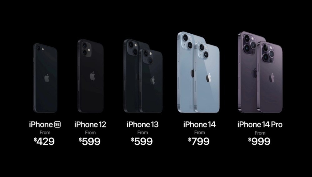 照片中提到了iPhone SE、From、$429，跟蘋果手機、蘋果手機有關，包含了iPhone 12、iPhone 12迷你、iPhone SE、iPhone 11、蘋果iPhone 12 Pro Max