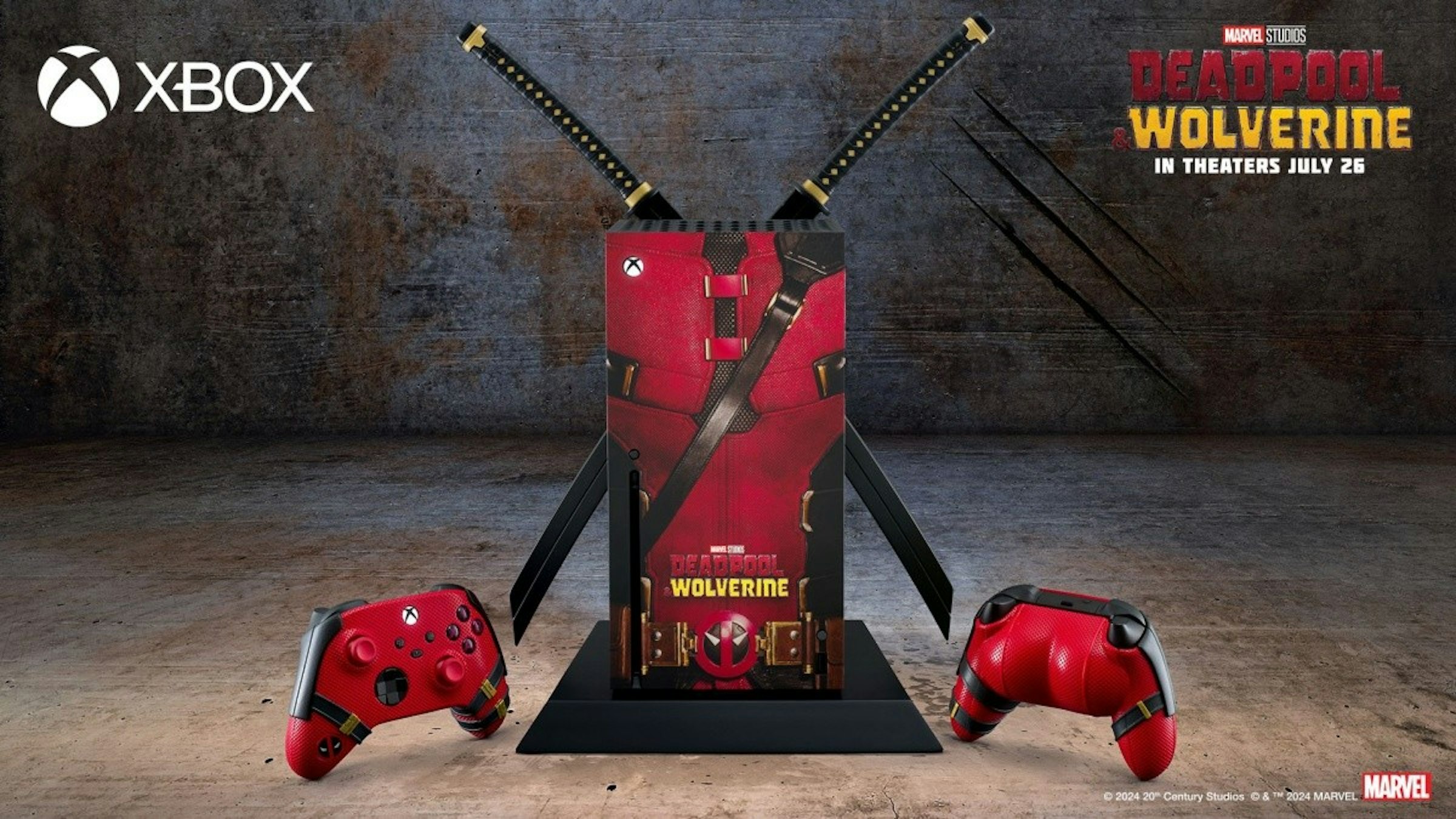 照片中提到了XBOX、DEADBOOL、WOLVERINE，跟的Xbox、的Xbox有關，包含了Microsoft Xbox系列X、遊戲控制器、Xbox控制器、電子遊戲機