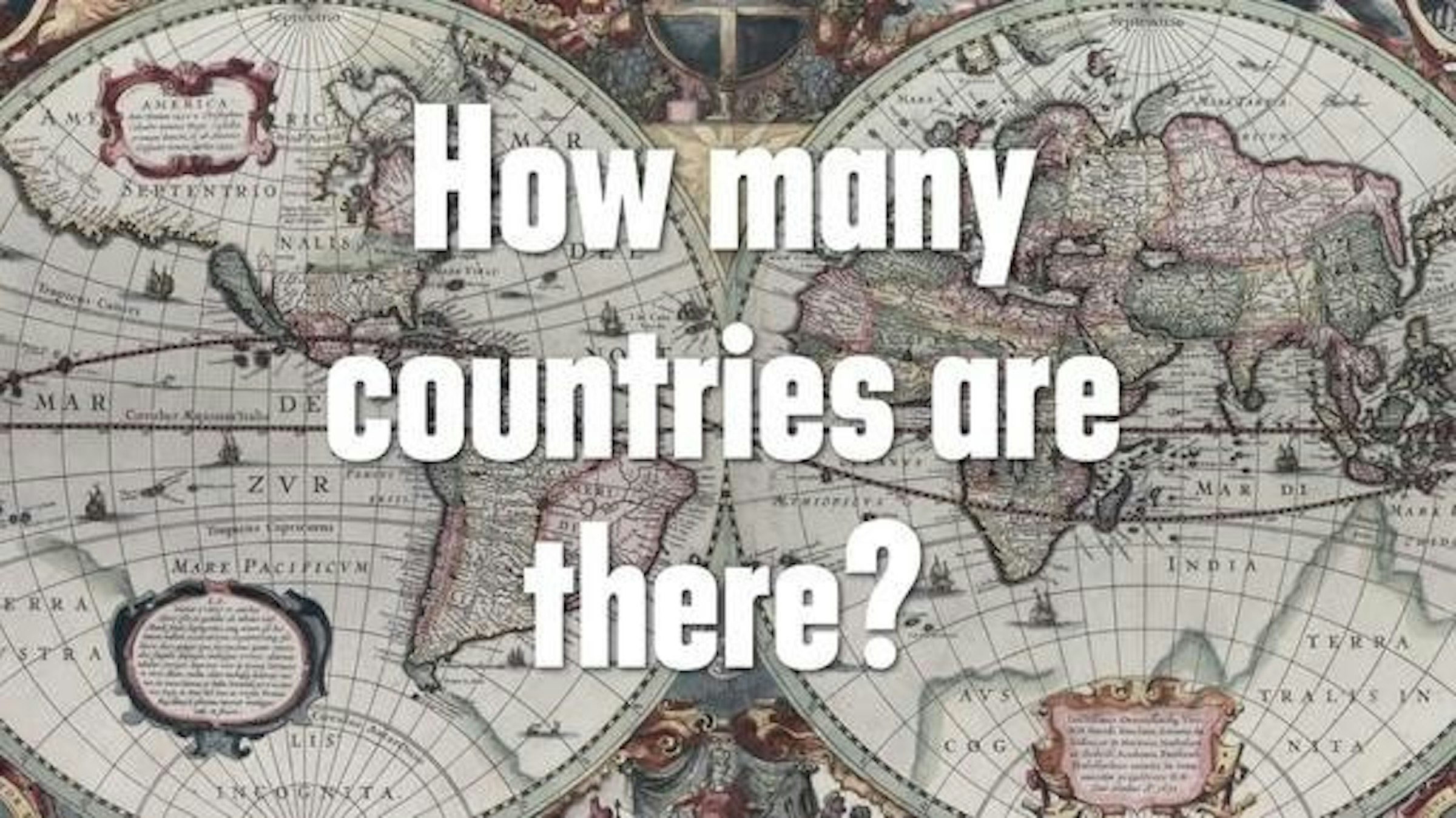 是世界到底有幾個國家，答案你知道嗎？看看短短幾分鐘的影片來了解一下吧這篇文章的首圖
