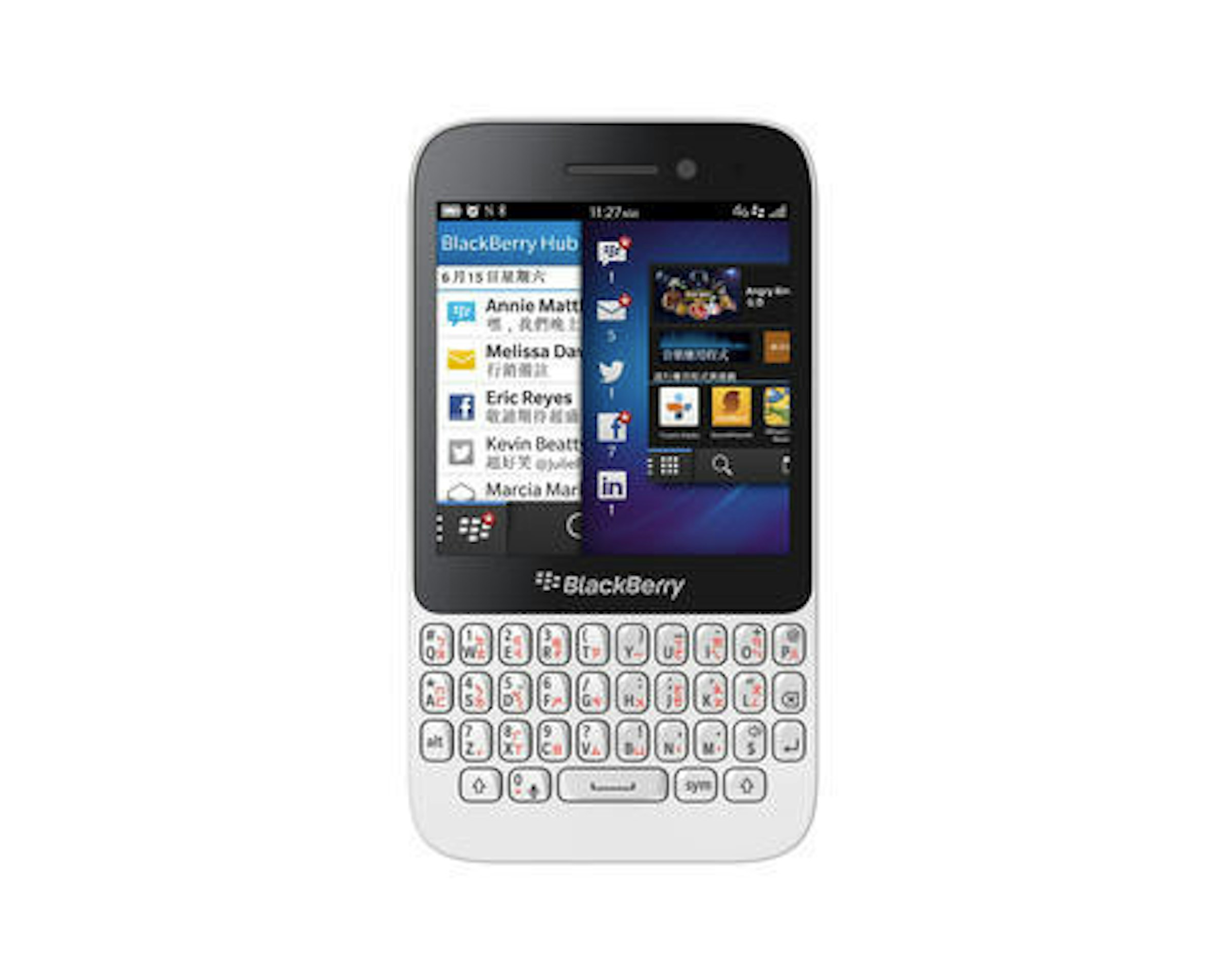 是台灣大哥大宣佈獨賣 Blackberry Q5 (註：台灣僅引進白色版本)這篇文章的首圖