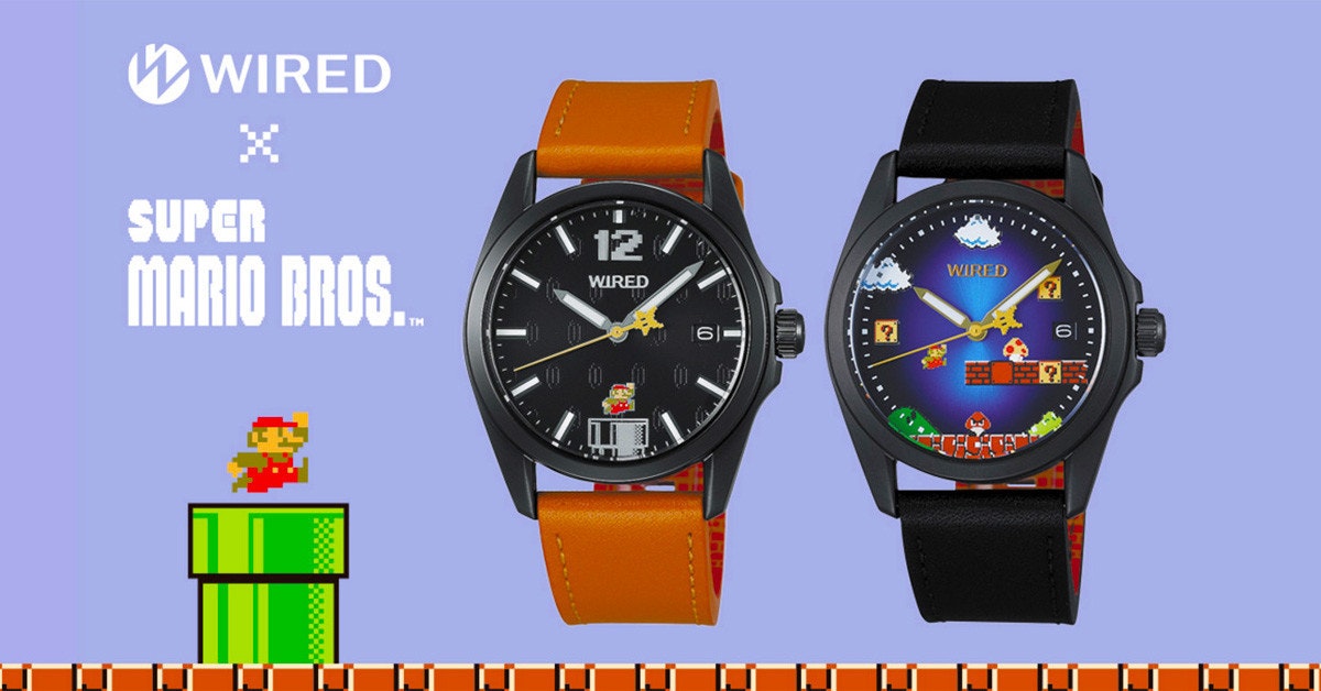 是任天堂與WIRED合作 推出限量款超級瑪利歐主題8位元圖像紀念手錶 這篇文章的首圖