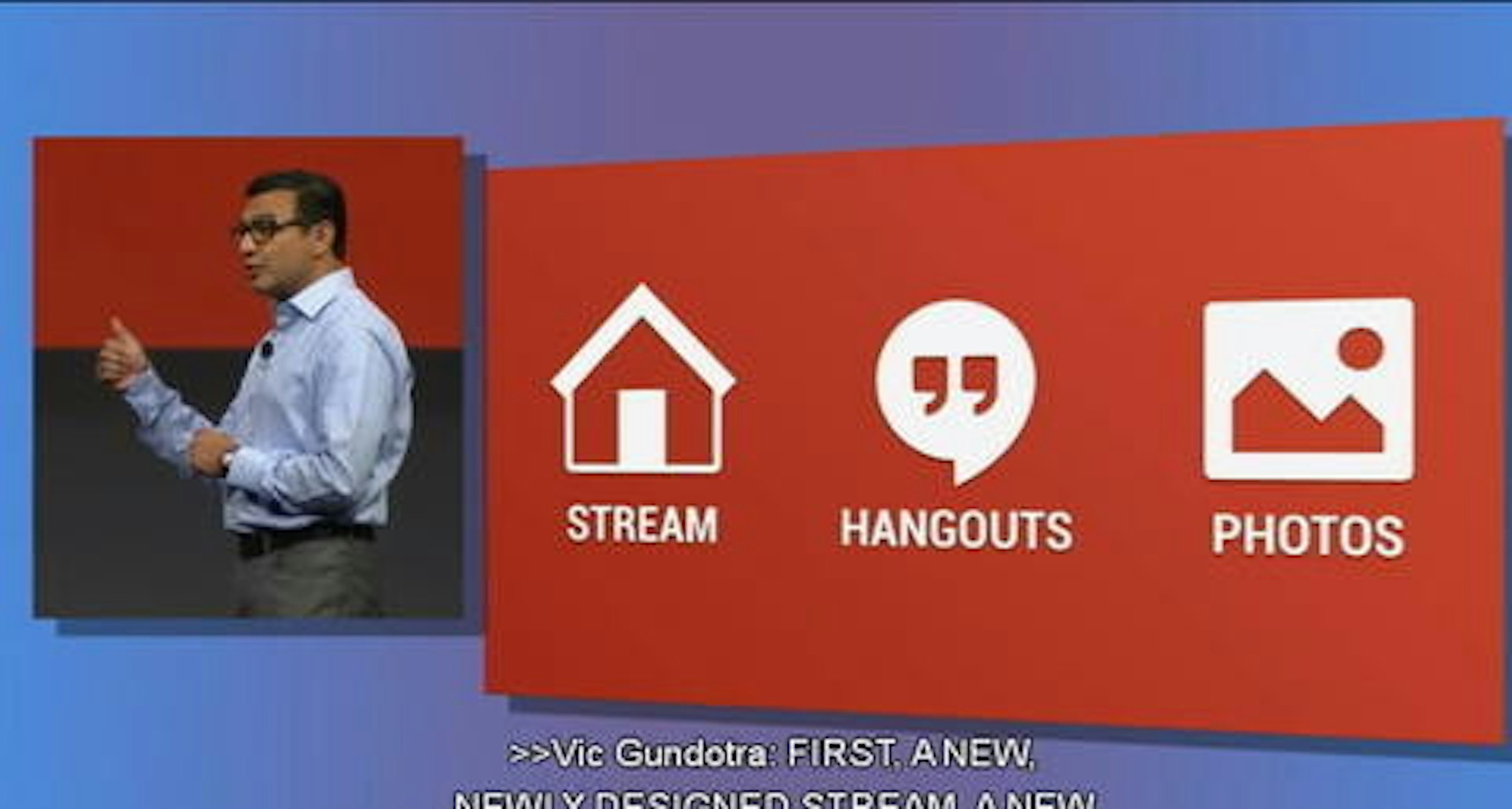 是Google + 進展：提供新式瀏覽介面、成為訊息整合的 Hangouts 體驗、雲端照片後製這篇文章的首圖