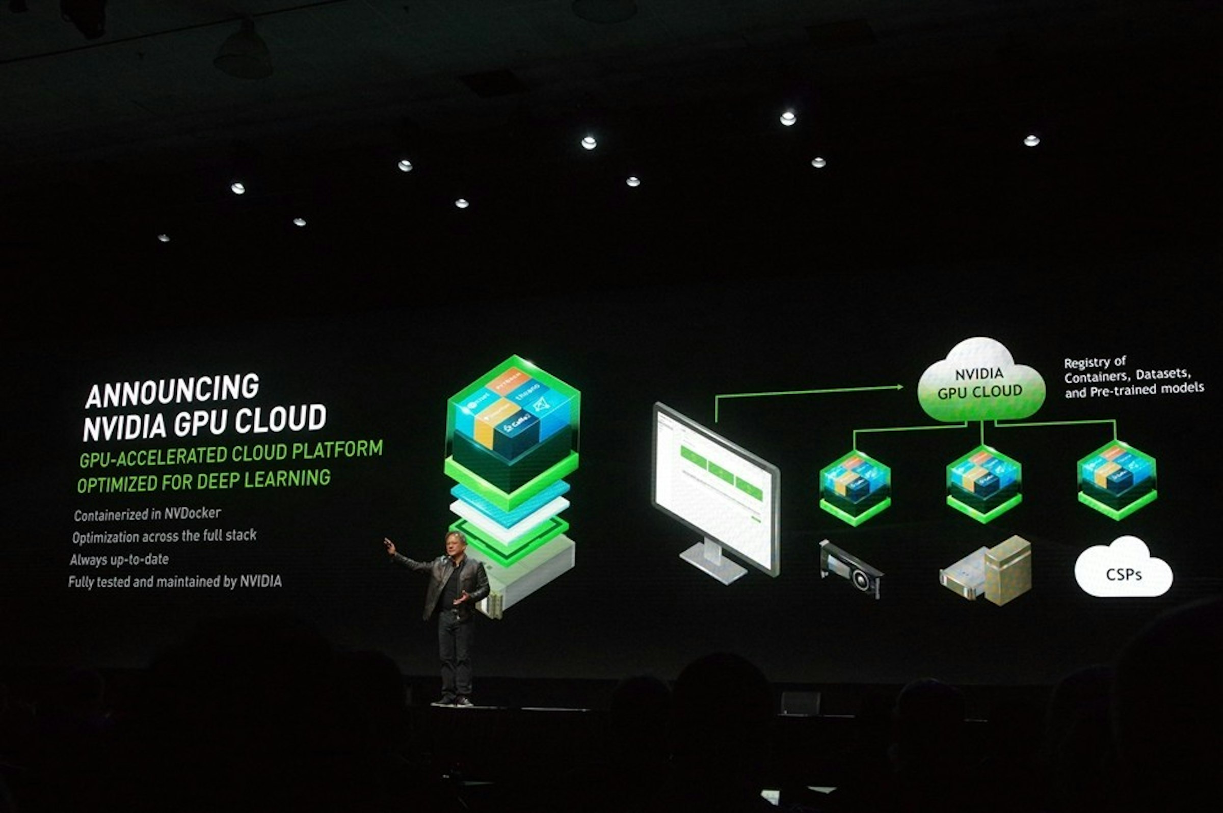 是NVIDIA GPU Cloud 加入 NVIDIA TensorRT 推論加速器等新功能，且開放給桌上型 GTX TITAN 使用這篇文章的首圖