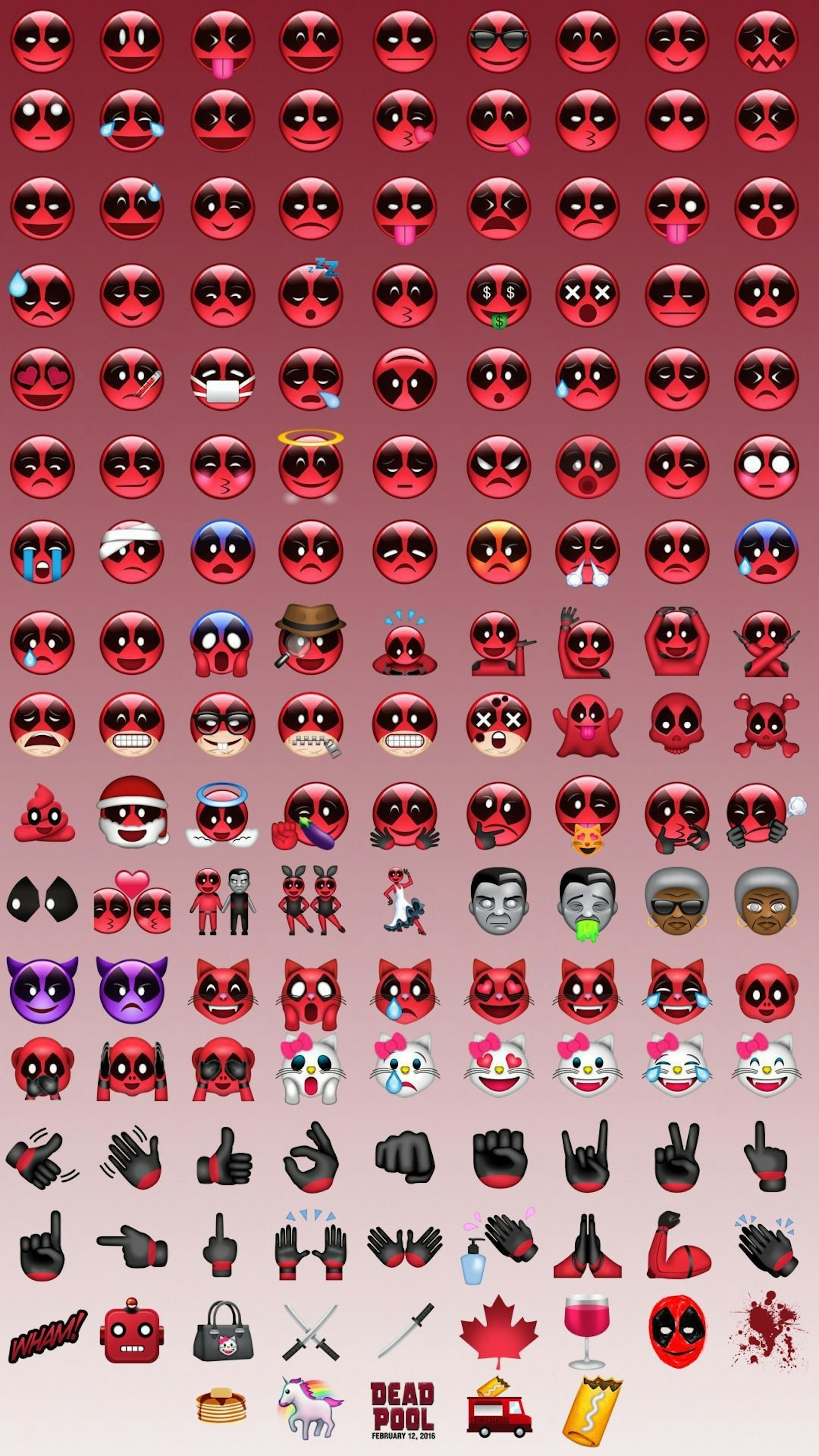 是漫畫迷必下！為 iPhone / Android 加入大量 Deadpool 死侍 Emoji這篇文章的第1圖