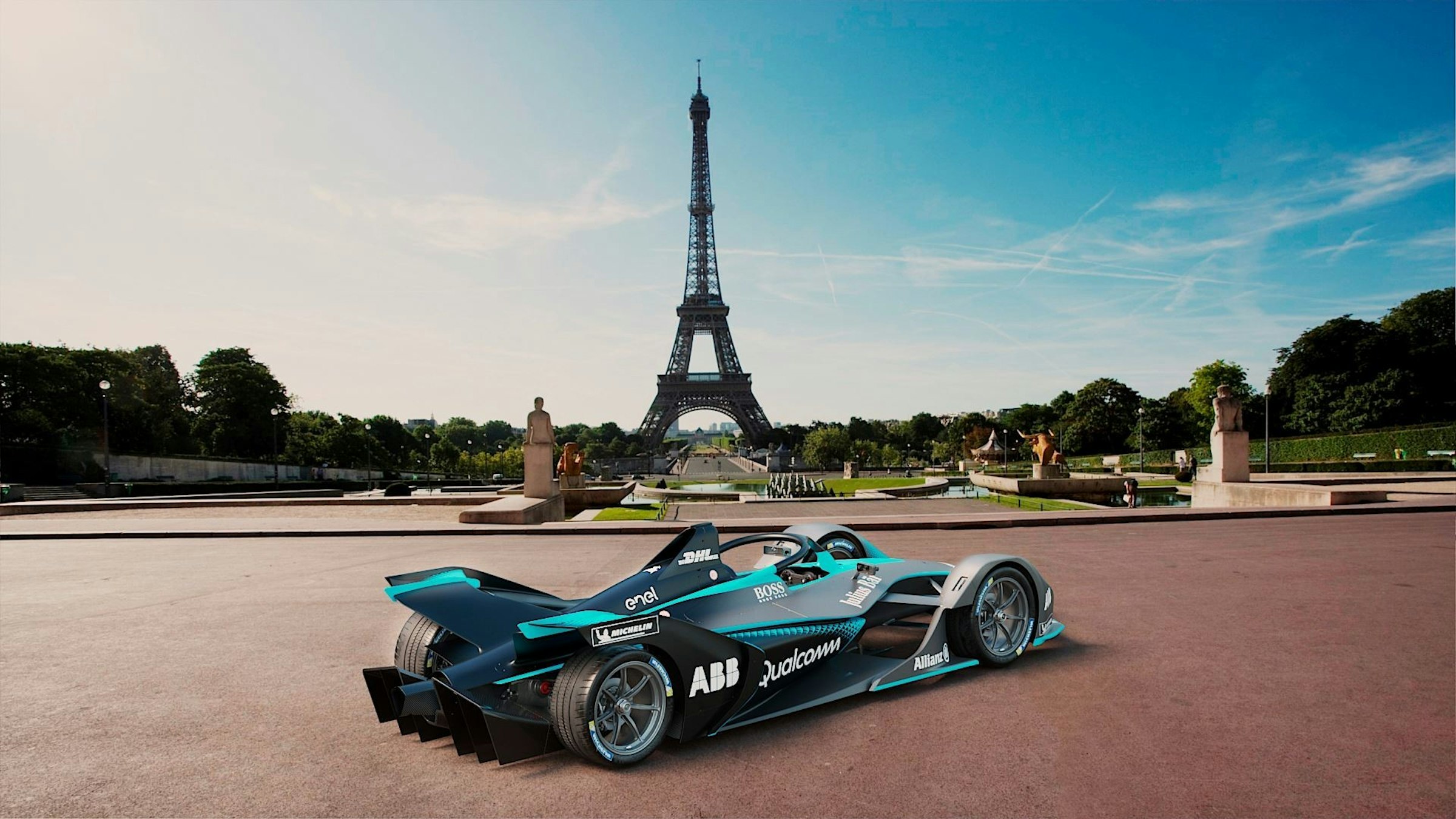 是ABB Formula E 將於 2019 賽季導入第二世代車款，造型更前衛且蓄電力提升一倍這篇文章的第1圖