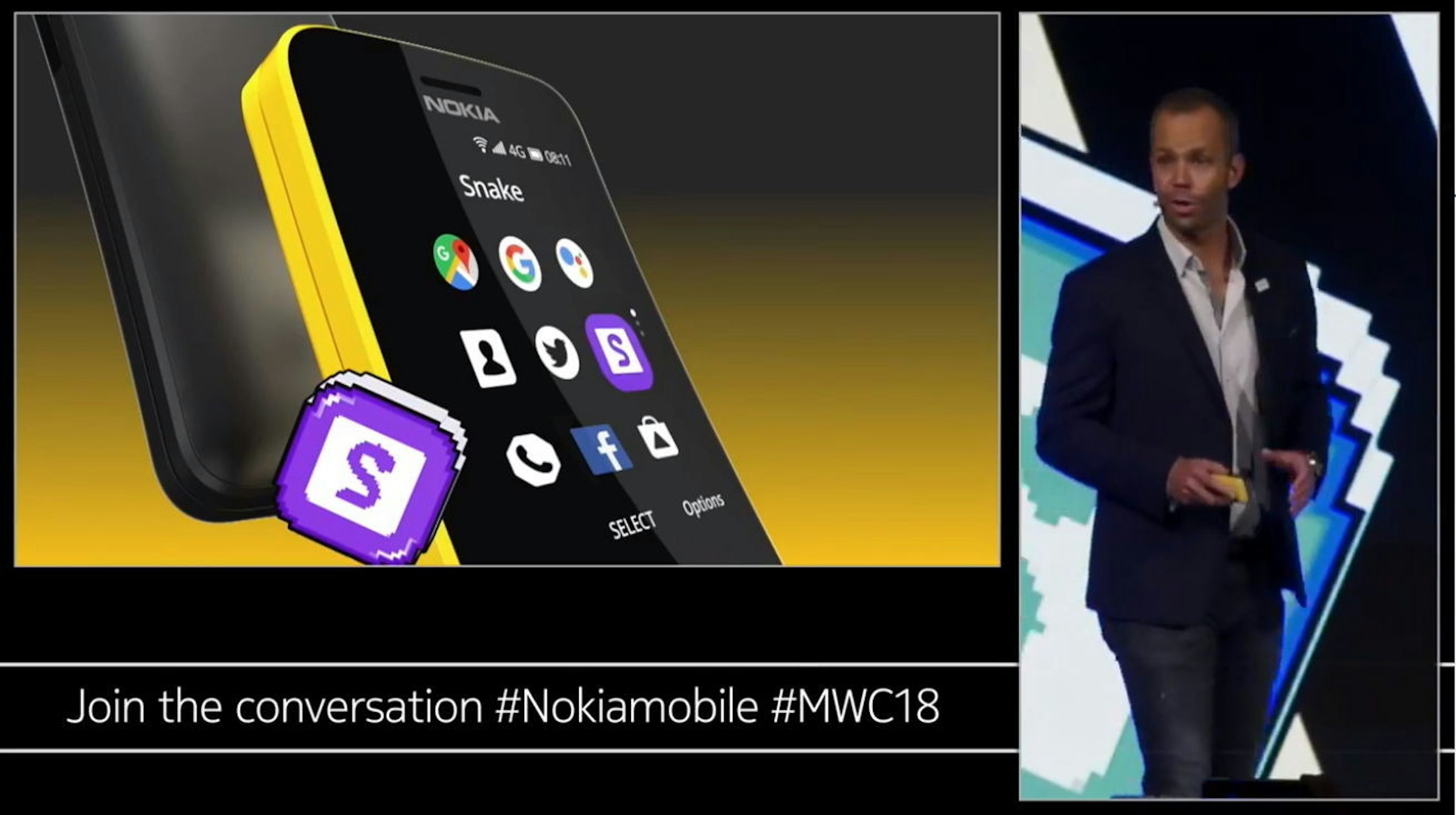 是MWC 2018 ： Nokia 再經典復刻可當 4G 熱點的 8110 4G ，以及 Nokia 1 、 Nokia 6 、 Nikoa 7 Plus 、 Nokia 8 Sirocco這篇文章的第2圖
