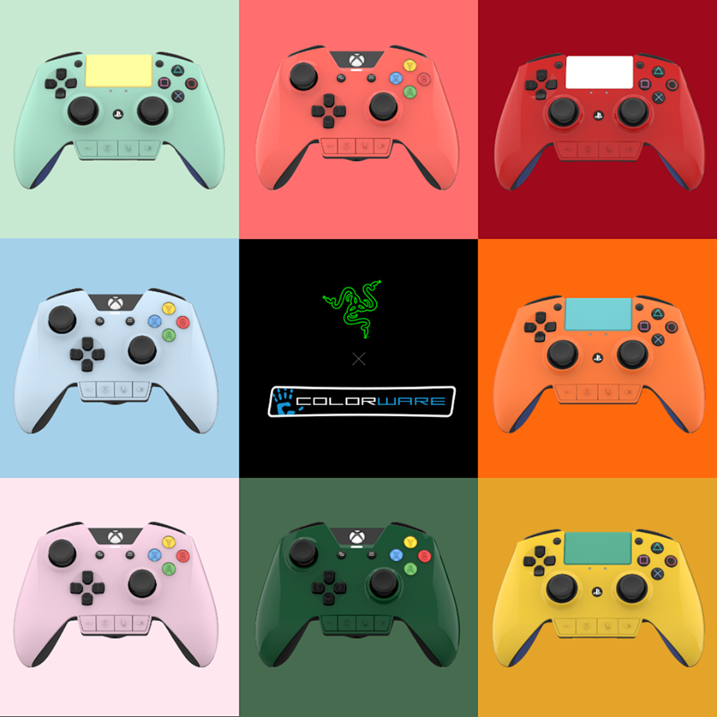 是搖桿也能打造自我風格， Razer 與 ColorWare 合作提供 Raiju 、 Wildcat 配色客製化這篇文章的首圖