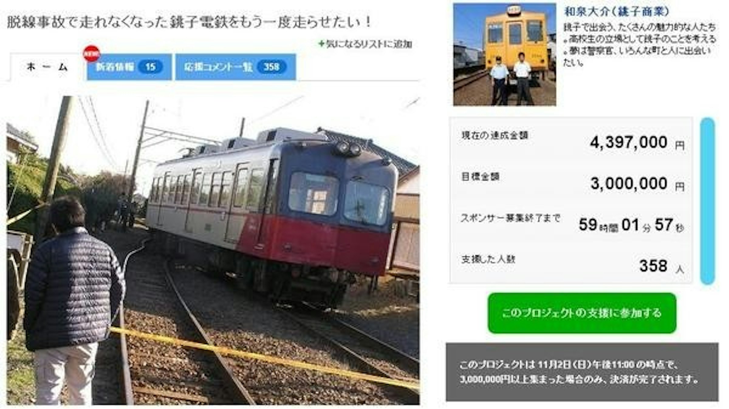 是由高校生發起的火車修復群眾募資計畫這篇文章的首圖