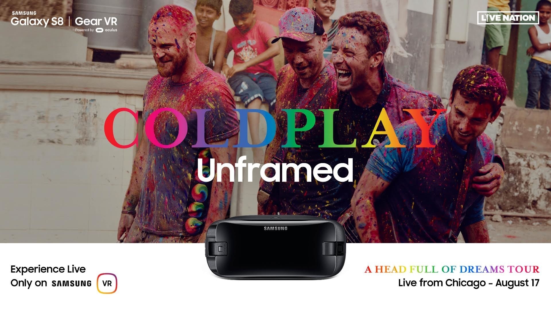 是三星攜手 Live Nation ,將透過 VR 直播 Coldplay 演唱會這篇文章的首圖
