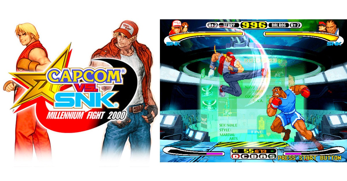 是集結兩大2D格鬥遊戲旗下人氣角色的夢幻共演之作：Capcom VS. SNK這篇文章的首圖