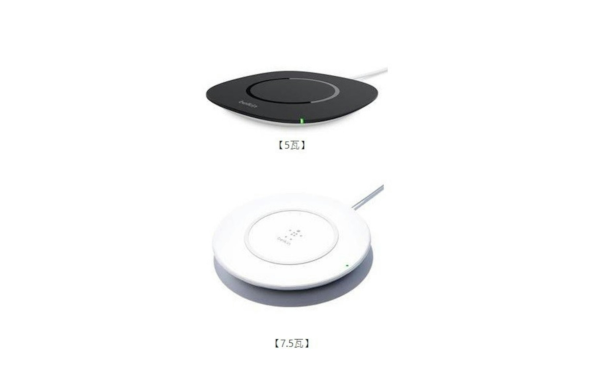 是Belkin 兩款 BOOST↑UP 無線充電版在台推出，可對應 Qi 規範、其中一款還支援 iPhone 7.5W 充電這篇文章的第1圖