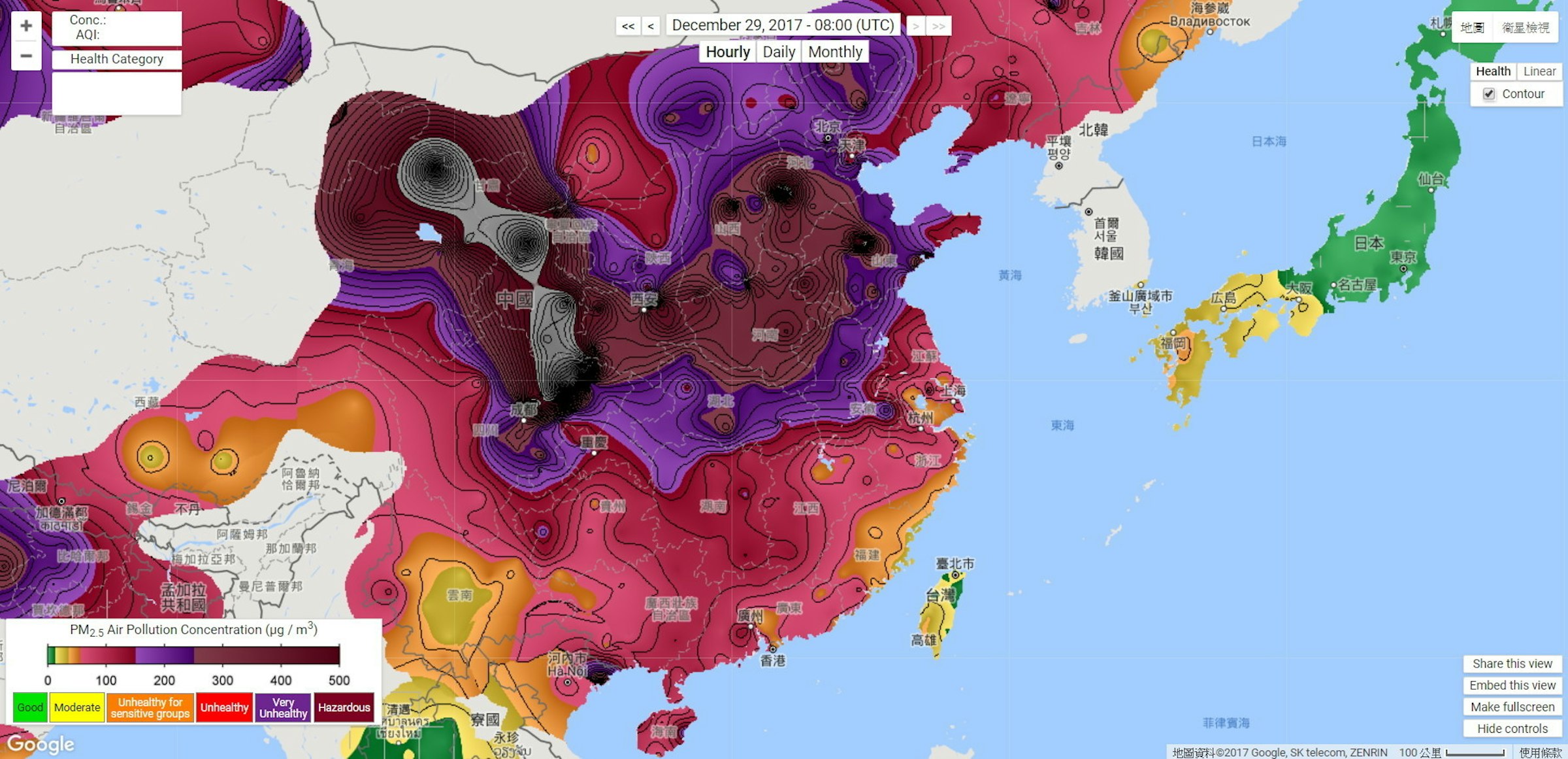 是空氣汙染PM2.5大幅超標 巨大黑洞在中國這篇文章的首圖