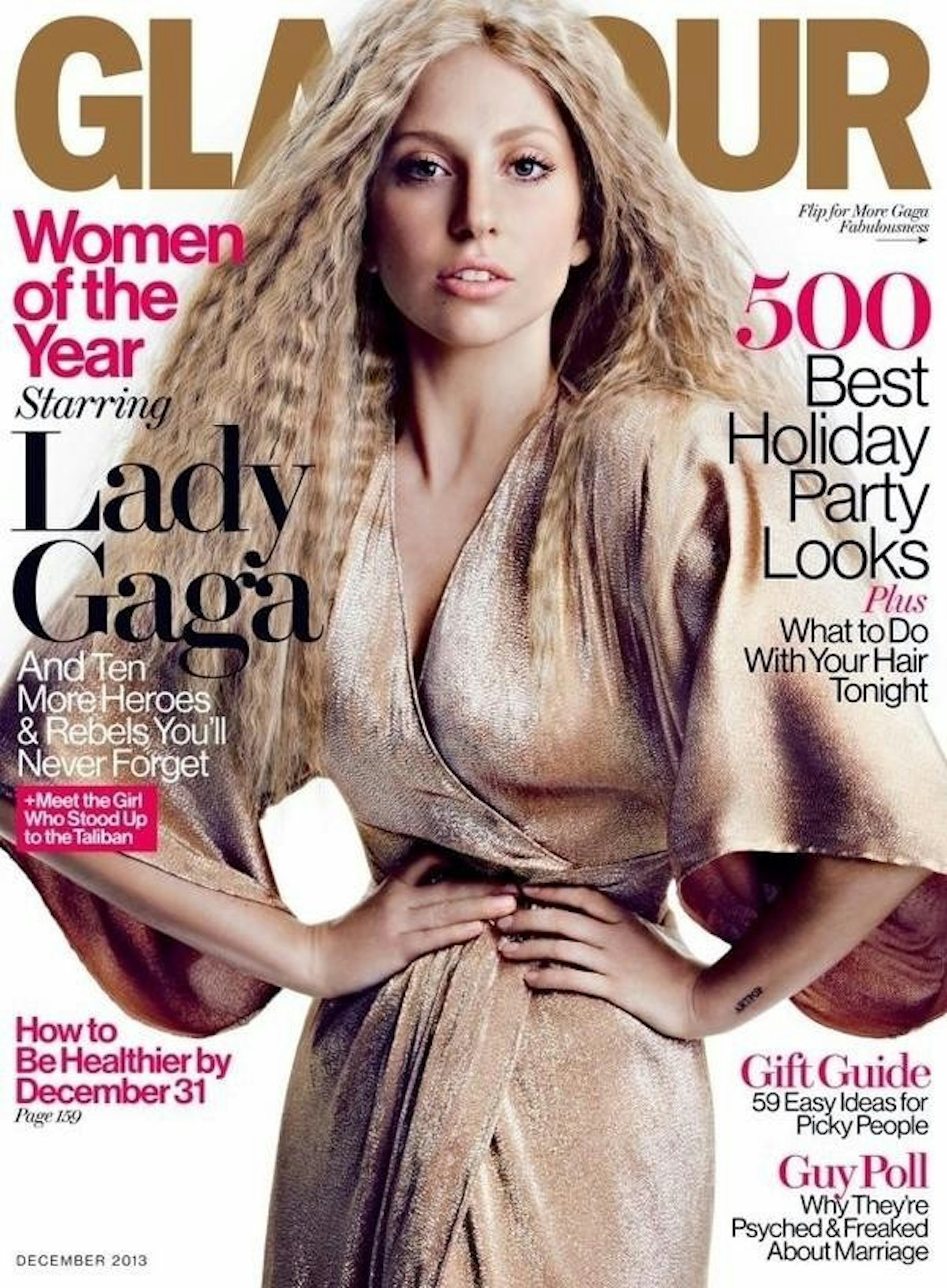 是Lady Gaga 批評雜誌把她 PS 過火了這篇文章的首圖