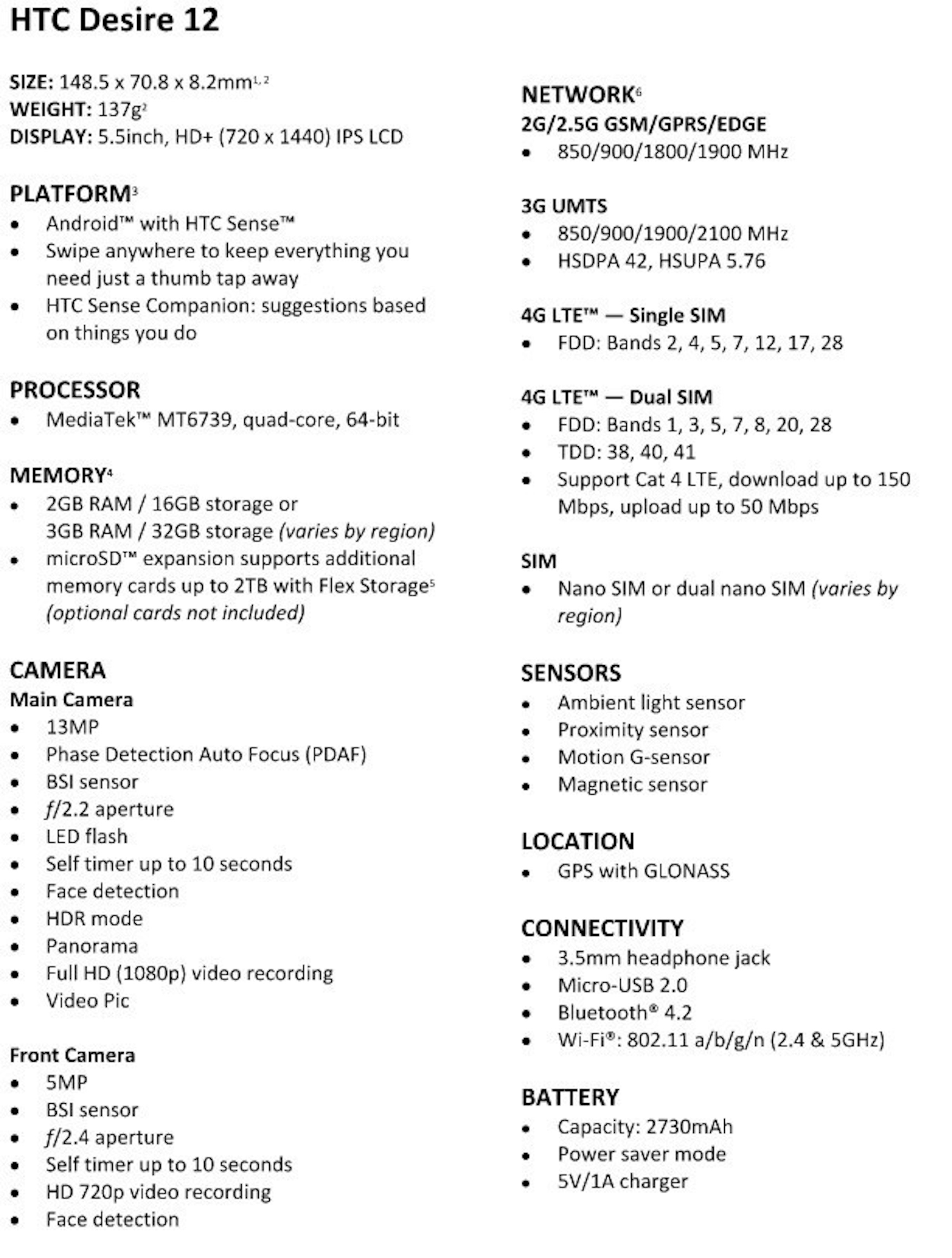 是HTC Desire 12與Desire 12+ 超值大螢幕手機這篇文章的第1圖