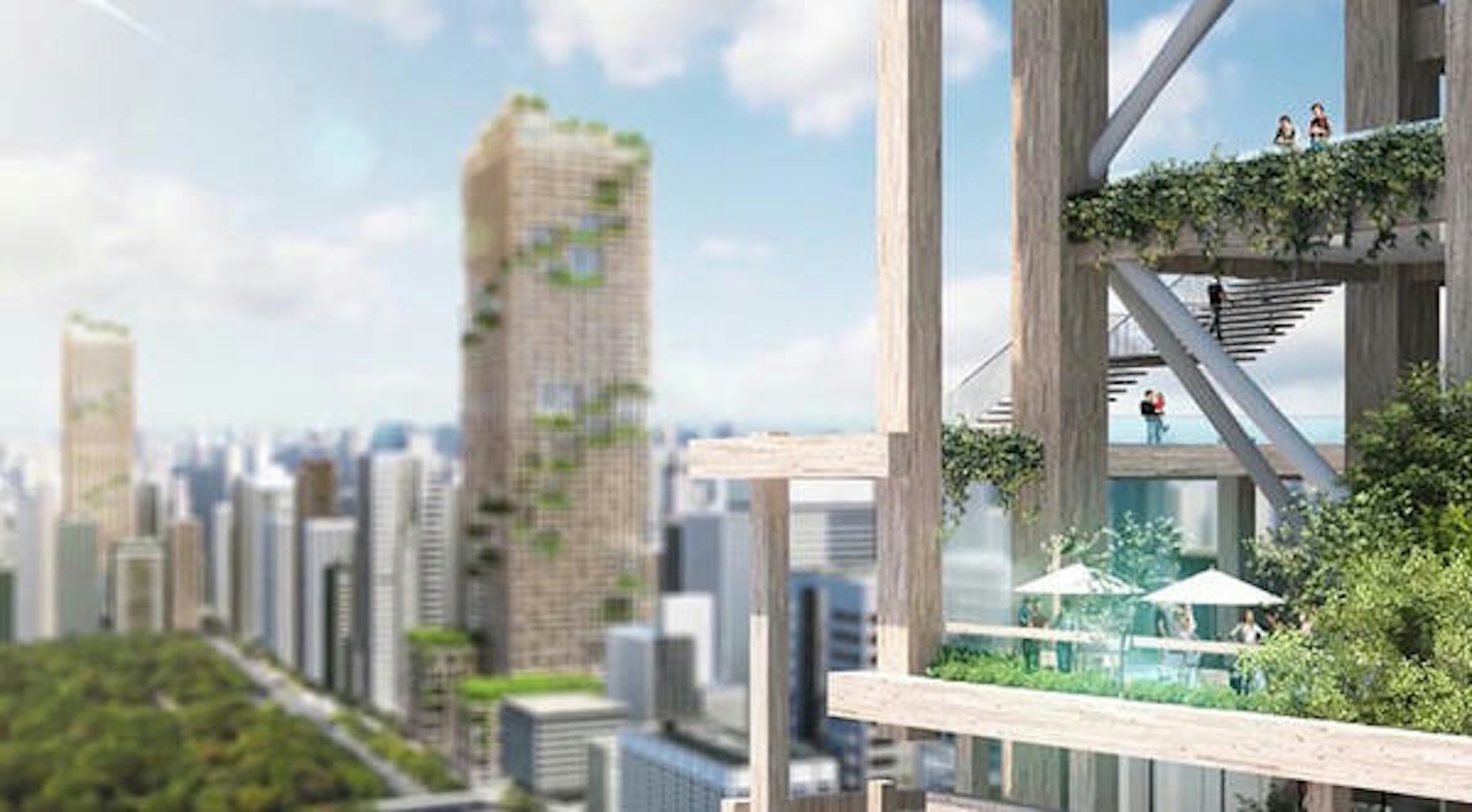 是不可思議的木製摩天大樓，預計2041年完工這篇文章的第2圖